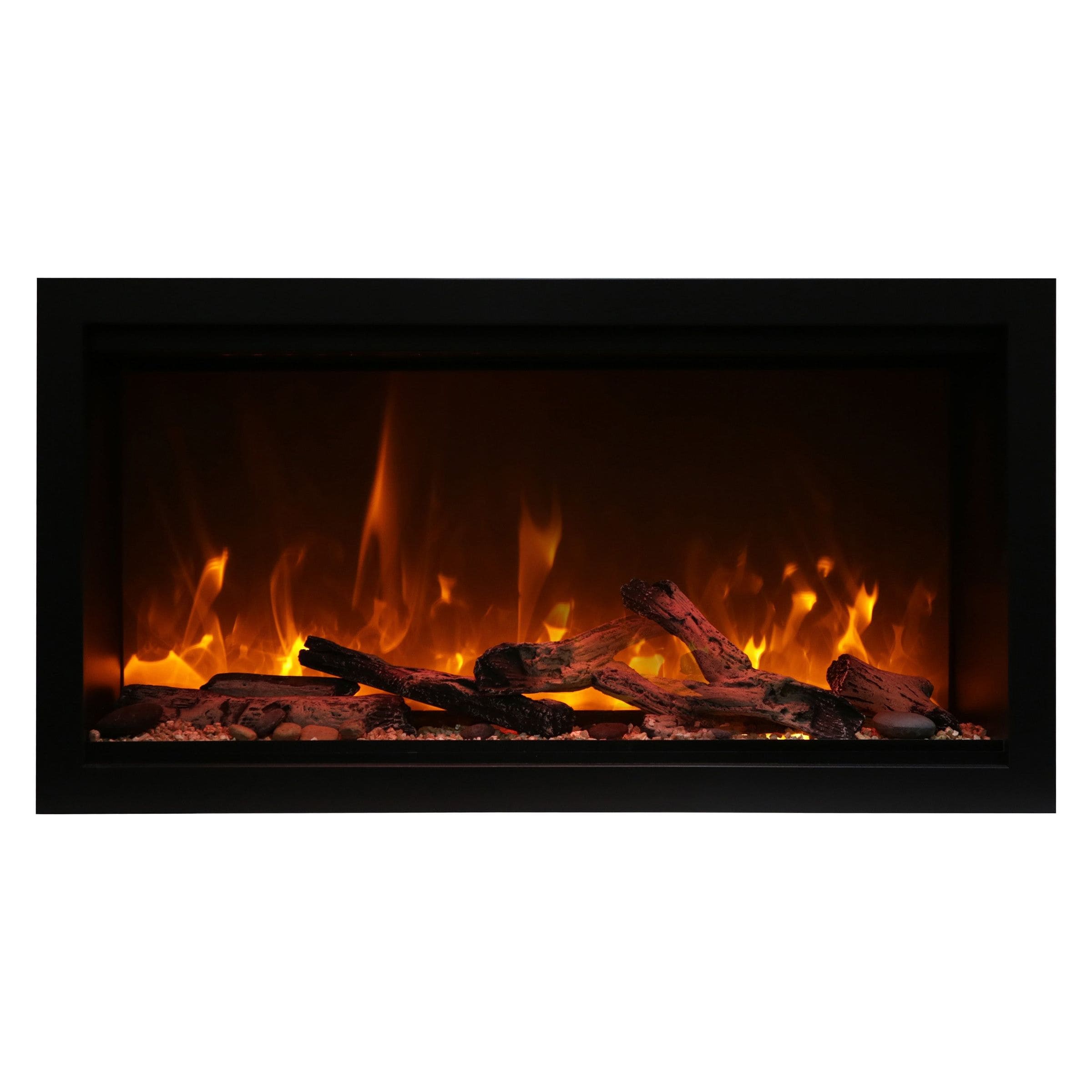 Amantii Symmetry 42'' Extra Tall & Deep Recessed Linear Indoor/Outdoor Electric Fireplace COLOR AND DESIGN OPTION