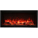 Amantii Symmetry 42'' Extra Tall & Deep Recessed Linear Indoor/Outdoor Electric Fireplace COLOR AND DESIGN OPTION