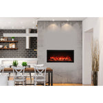 Amantii Symmetry 42'' Extra Tall & Deep Recessed Linear Indoor/Outdoor Electric Fireplace