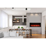 Amantii Symmetry 50'' Extra Tall & Deep Recessed Linear Indoor/Outdoor Electric Fireplace