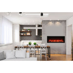 Amantii Symmetry 60'' Extra Tall & Deep Recessed Linear Indoor/Outdoor Electric Fireplace