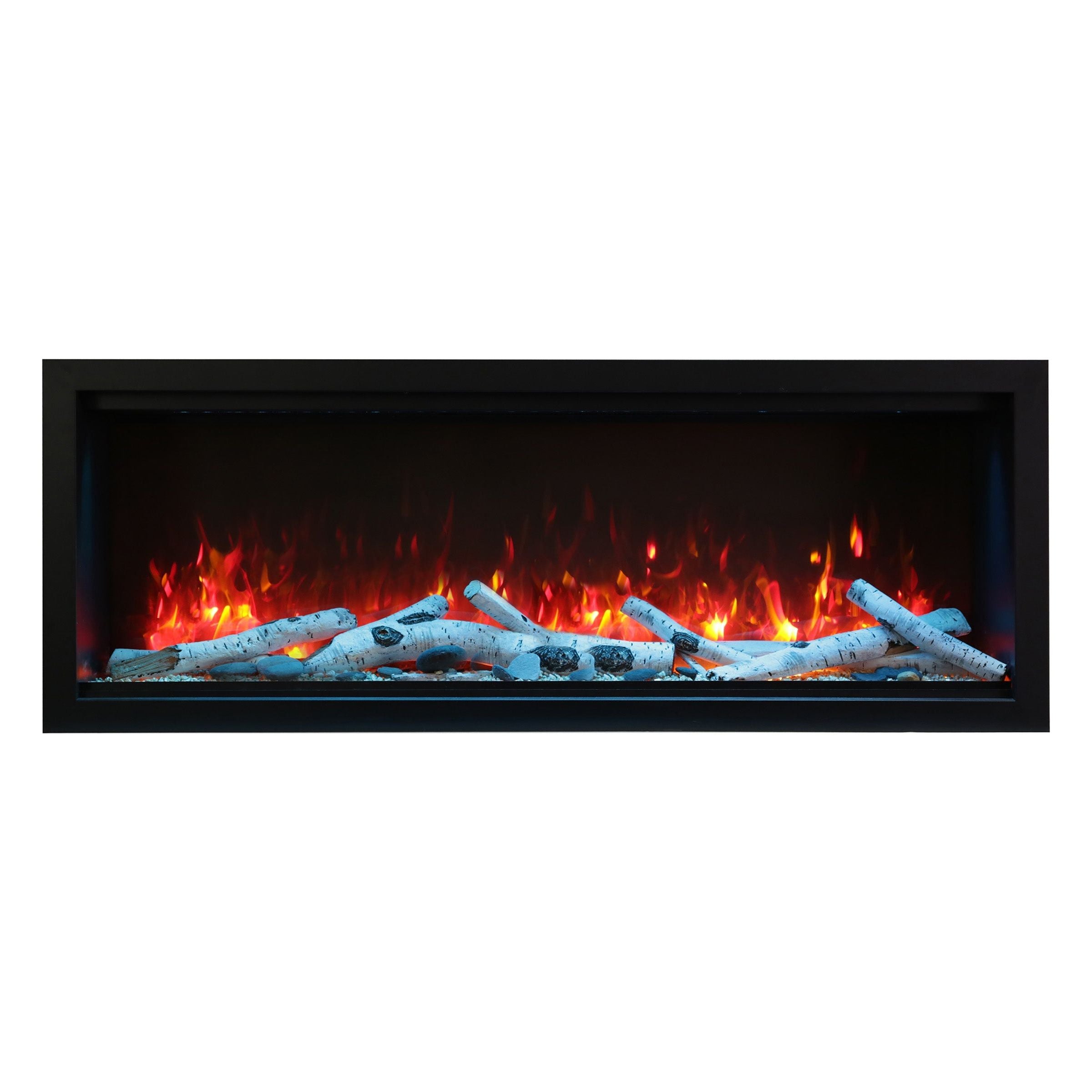 Amantii Symmetry 74'' Extra Tall & Deep Recessed Linear Indoor/Outdoor Electric Fireplace COLOR AND DESIGN OPTION