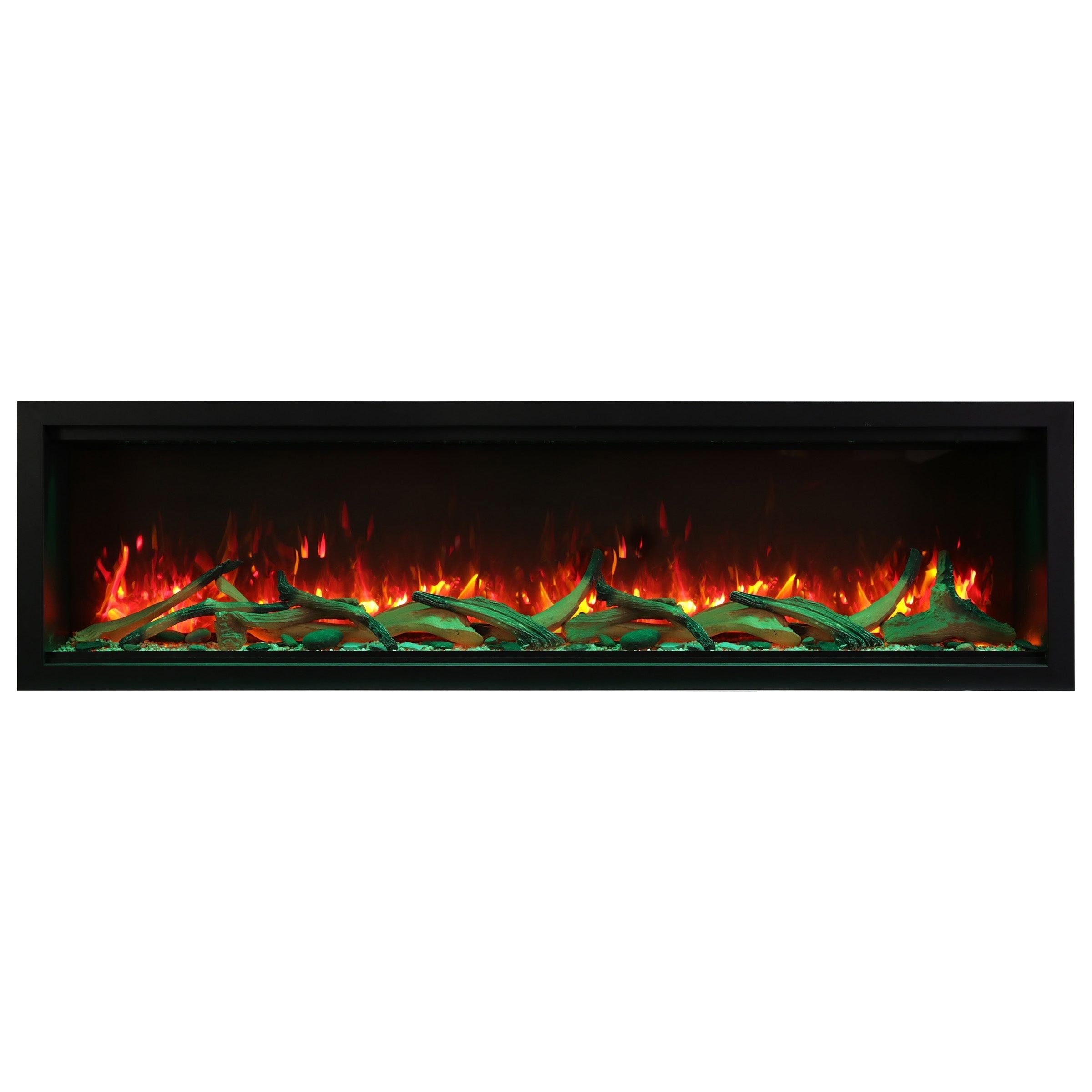 Amantii Symmetry 74'' Extra Tall & Deep Recessed Linear Indoor/Outdoor Electric Fireplace COLOR AND DESIGN OPTION