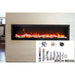 Amantii Symmetry Bespoke 74'' Wall Mount / Recessed Linear Indoor/Outdoor Electric Fireplace