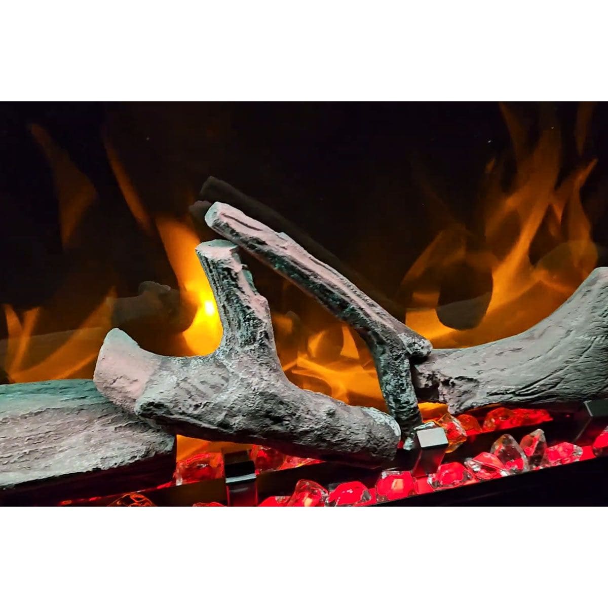 Amantii Symmetry Lumina 42'' Wall Mount / Recessed Smart Indoor/Outdoor Electric Fireplace DESIGN OPTION