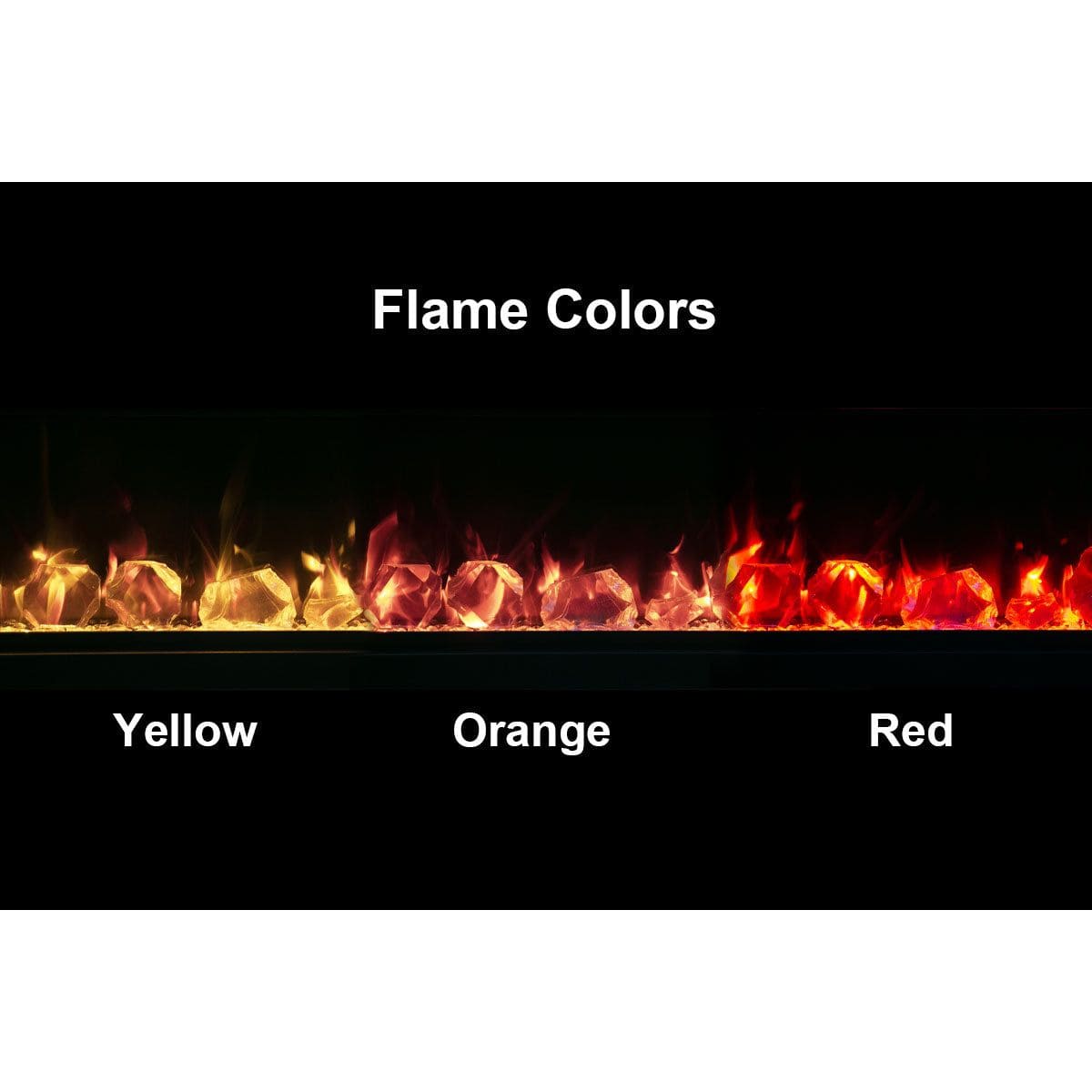 Amantii Symmetry Lumina 74'' Wall Mount / Recessed Smart Indoor/Outdoor Electric Fireplace DETAILS