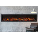 Amantii Symmetry Lumina 74'' Wall Mount / Recessed Smart Indoor/Outdoor Electric Fireplace