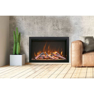 Amantii Traditional Bespoke 33-Inch Built-In Indoor/Outdoor Smart Electric Firebox Insert SAMPLE PHOTO
