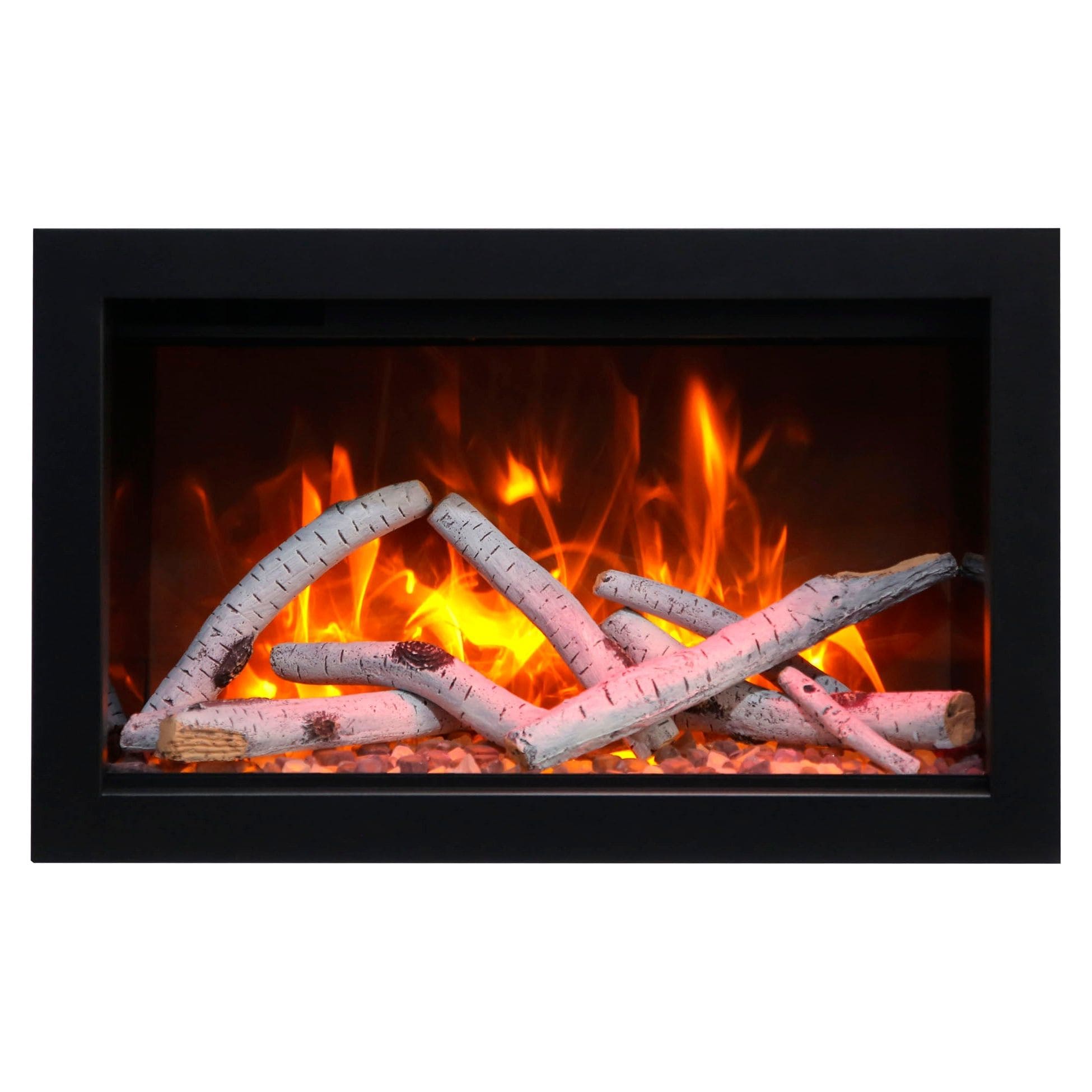 Amantii Traditional Series 30-Inch Built-In Indoor/Outdoor Electric Firebox Insert FRONT VIEW