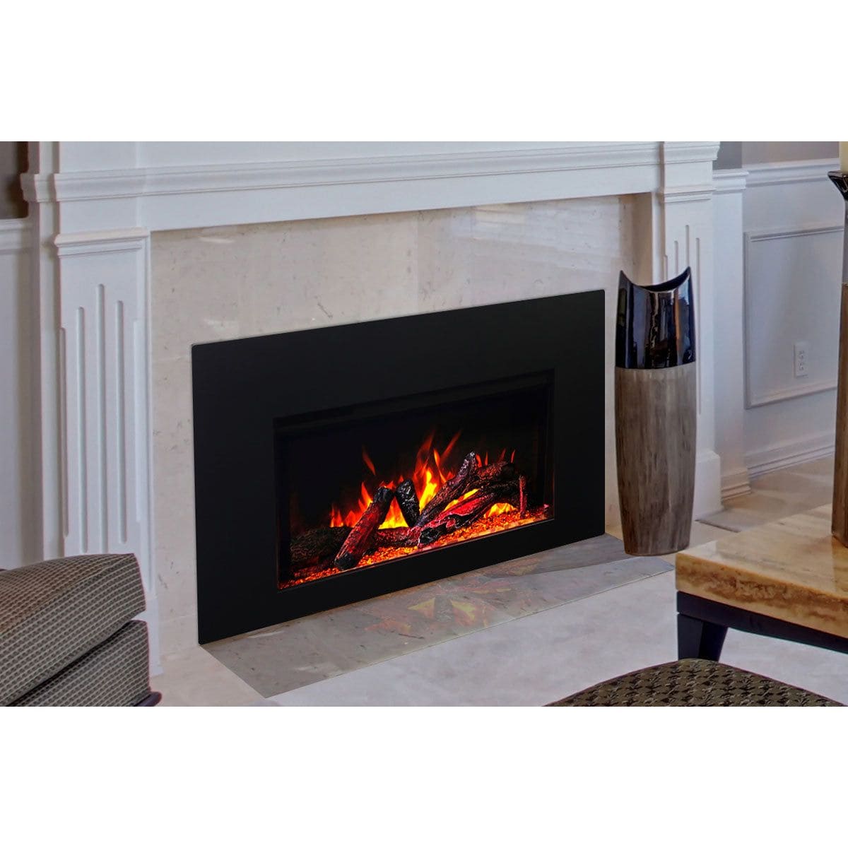 Amantii Traditional Series 30-Inch Built-In Indoor/Outdoor Electric Firebox Insert SAMPLE PHOTO