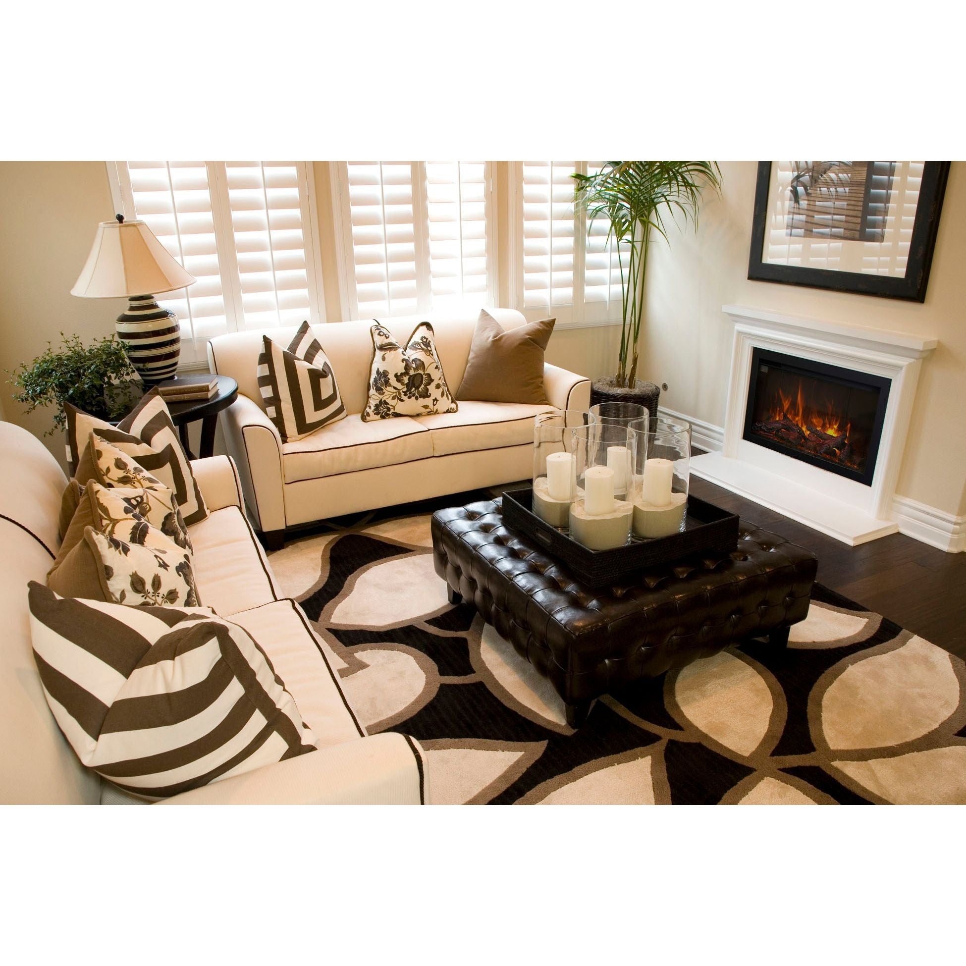 Amantii Traditional Series 30-Inch Built-In Indoor/Outdoor Electric Firebox Insert SAMPLE PHOTO