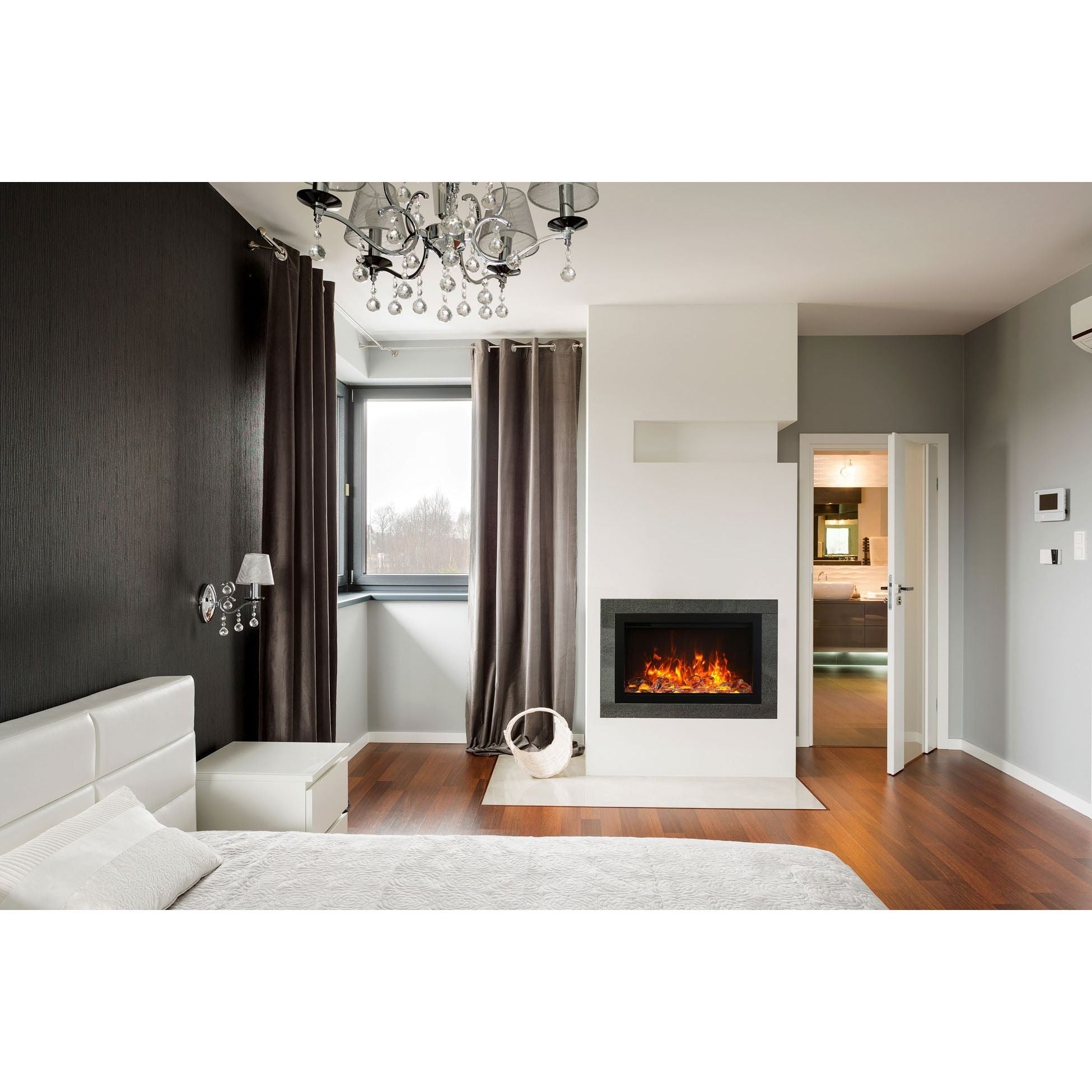 Amantii Traditional Series 30-Inch Built-In Indoor/Outdoor Electric Firebox Insert SAMPLE PHOTO