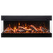 Amantii Tru View Bespoke 65-inch 3-Sided Built In Indoor/Outdoor Electric Fireplace