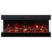 Amantii Tru View Bespoke 75-inch 3-Sided Built In Indoor/Outdoor Electric Fireplace