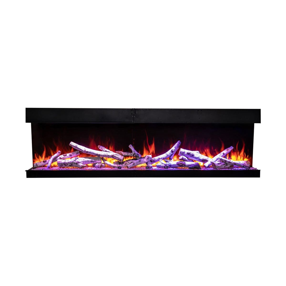 Amantii Tru View Bespoke 75-inch 3-Sided Built In Indoor/Outdoor Electric Fireplace