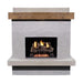 American Fyre Designs Brooklyn Smooth Fireplace FRONT VIEW