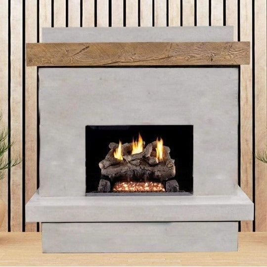 American Fyre Designs Brooklyn Smooth Fireplace SAMPLE PHOTO