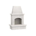 American Fyre Designs Contractor's Model Fireplace FRONT AND SIDE VIEW