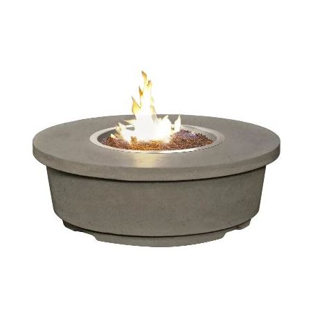 American Fyre Designs Contempo Round Reclaimed Wood Fire Table