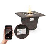 American Fyre Designs Contempo Round Reclaimed Wood Fire Table