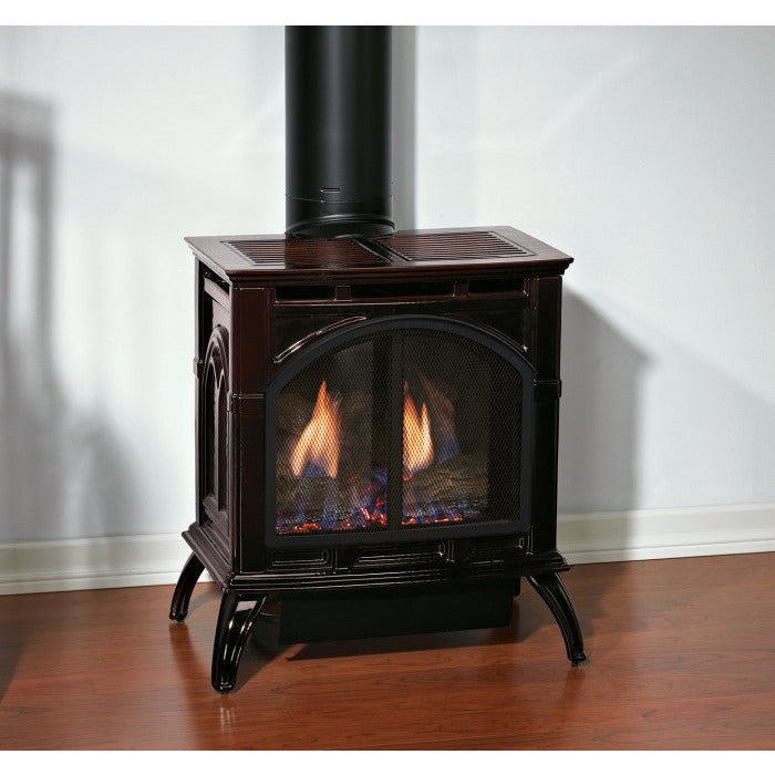 American Hearth Small Steel Spirit Stove Direct-Vent DVP20MS FRONT VIEW