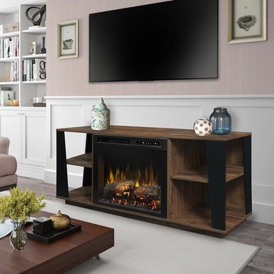 Arlo Electric Fireplace TV Stand in Walnut SAMPLE PHOTO