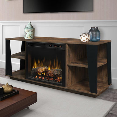 Arlo Electric Fireplace TV Stand in Walnut SAMPLE PHOTO