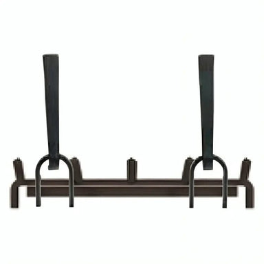 Astria 40-inch Classic Andiron Kit AKC-LSM FRONT VIEW