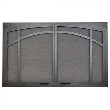 Astria Textured Iron Arched Screen Door ASD3224-TI FRONT VIEW