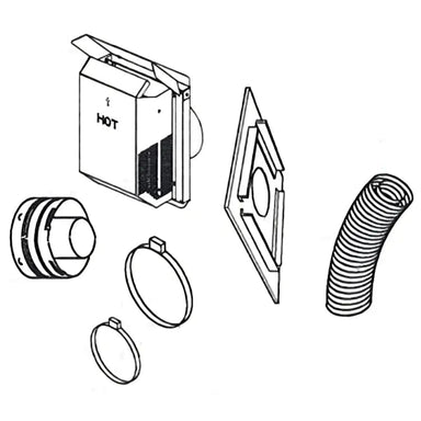 Astria 36-inch Compressed Flex Vent SFKIT36 COMPLETE SET