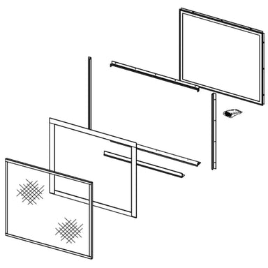 Astria 40-inch Light-Tinted Tempered Glass Window Kit LSM40ST-ODKSG