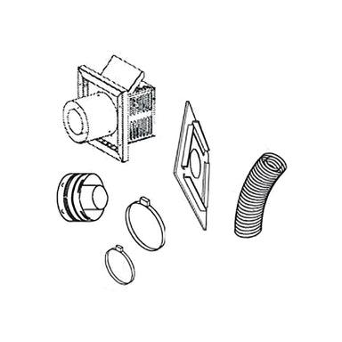 Astria 48-inch Flex Vent with Small Termination SFKIT48SS COMPLETE SET