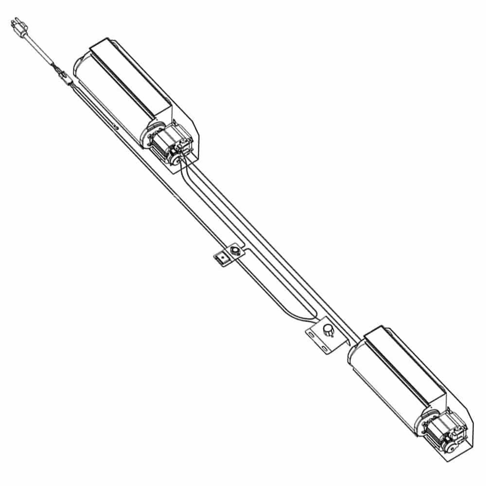 Astria 60-inch Variable Speed, Heat Activated 2-piece Blower Kit FBK-LIN-B