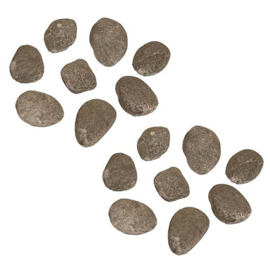 Athena CRS-GW16 Colorado River Stone Ceramic Fire Media Set, 16-piece, Grey Wash