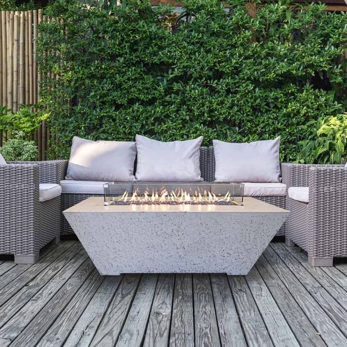 Athena Olympus ORECFT-603024 Rectangular Concrete Propane Fire Pit Extra Tall, 60x30-Inch SAMPLE PHOTO