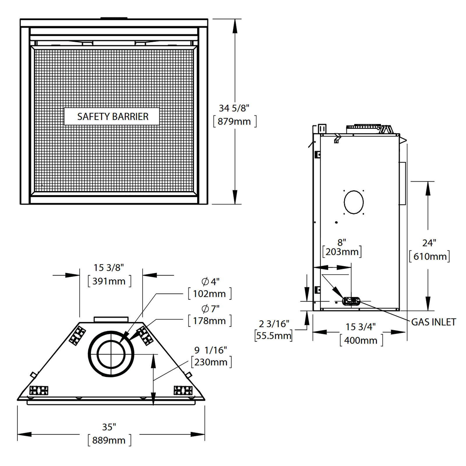 Napoleon Ascent B36 Direct Vent Gas Fireplace - B36