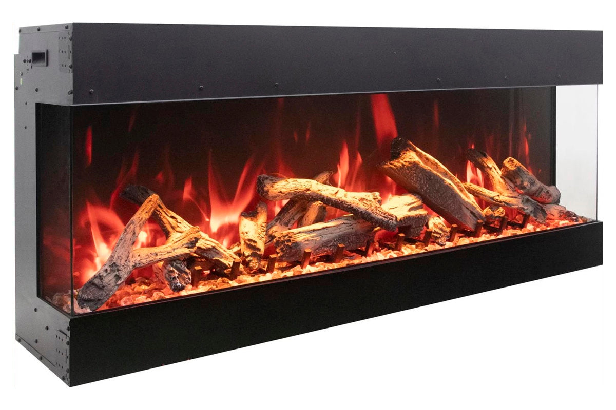 Amantii Tru View Bespoke 85-inch 3-Sided Built In Indoor/Outdoor Electric Fireplace