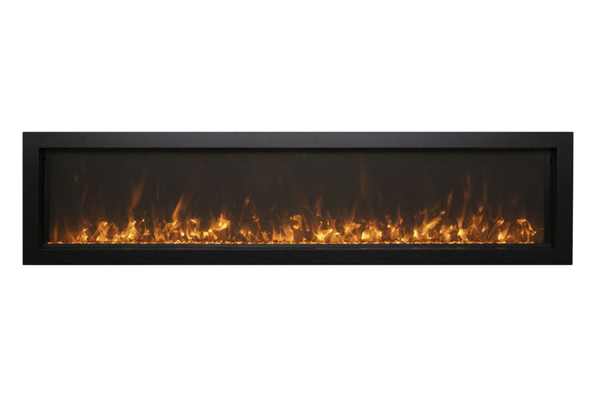 Amantii Panorama 50 inch Extra Slim Built-in Indoor/Outdoor Linear Electric Fireplace