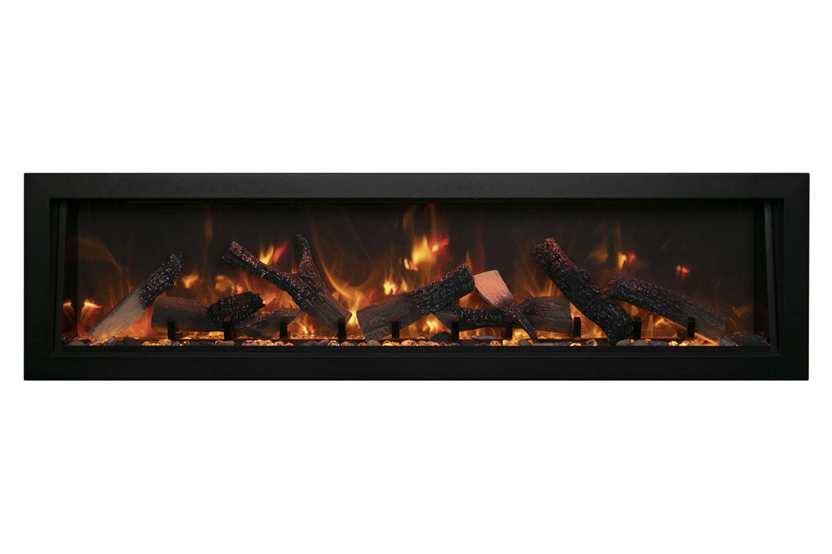 Amantii Panorama 40-inch Built-in Tall & Deep Indoor/Outdoor Linear Electric Fireplace