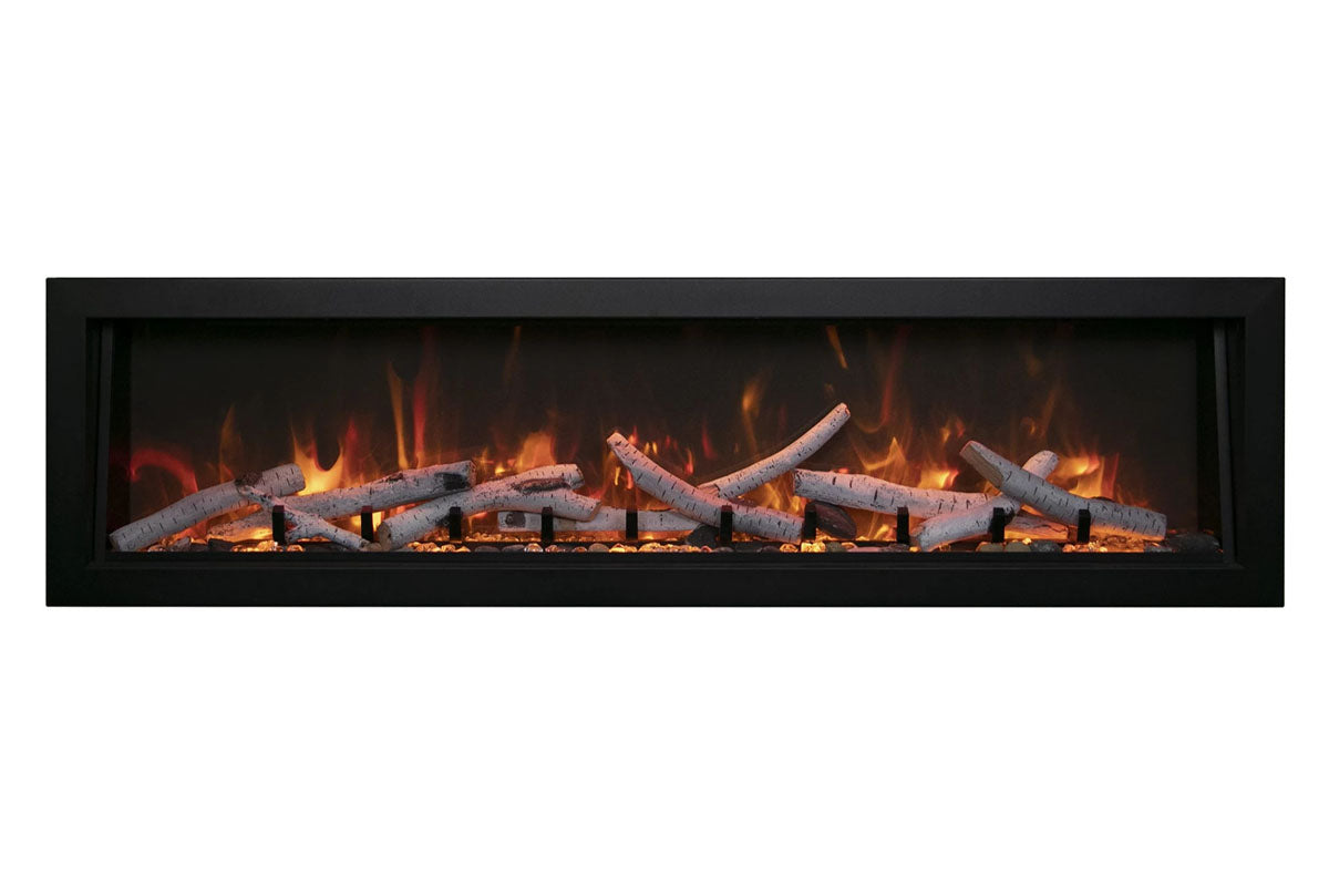 Amantii Panorama 50-inch Built-in Tall & Deep Indoor/Outdoor Linear Electric Fireplace