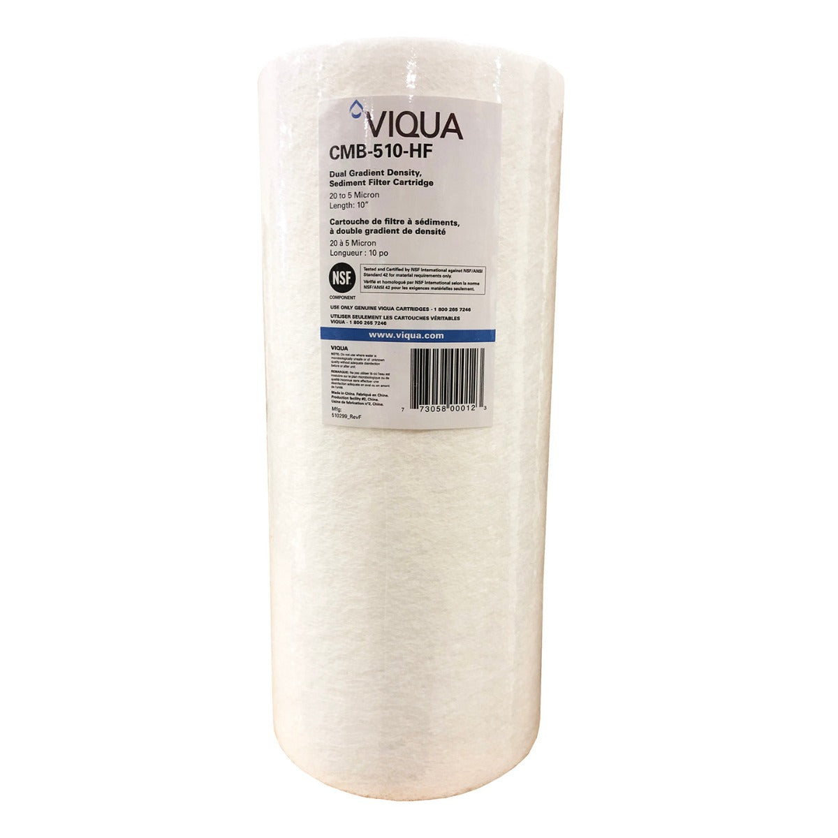 CMB-510-HF Whole House Sediment Filter by Viqua WITH LABEL