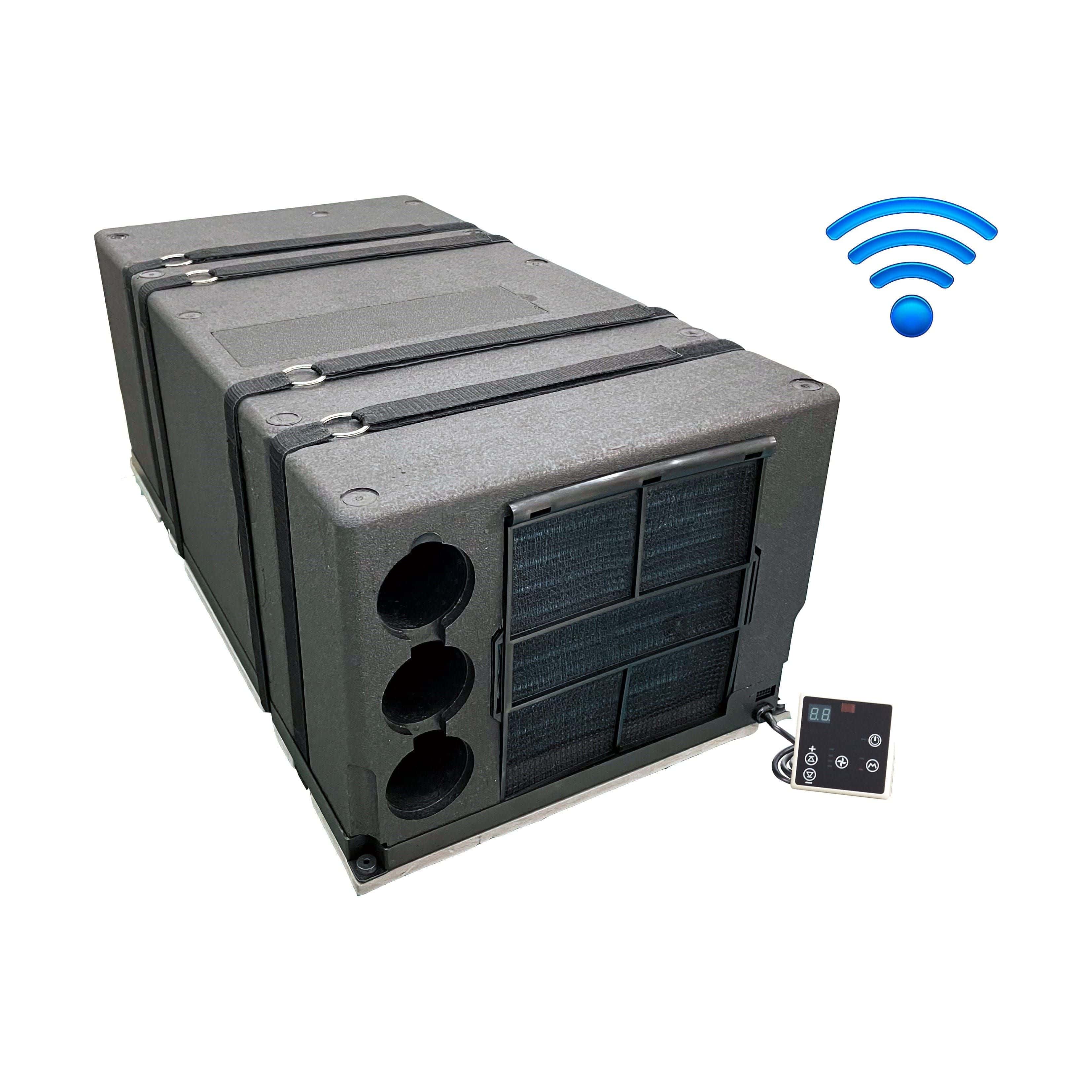 Cool J HB9000 PLUS Underbunk Reverse Cycle Air Conditioner - Wifi FRONT VIEW