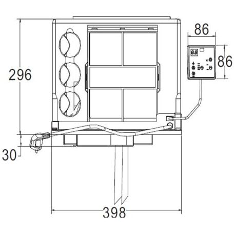 Cool J HB9000 PLUS Underbunk Reverse Cycle Air Conditioner - Wifi 