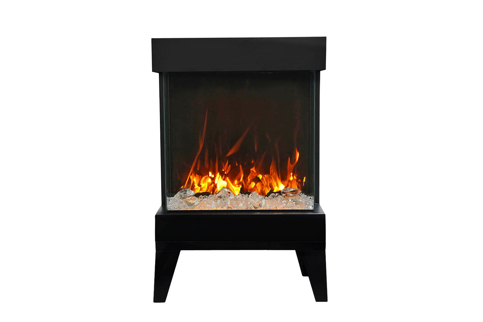 Amantii 2025WM Cube 3-Sided View Built In Indoor/Outdoor Electric Fireplace