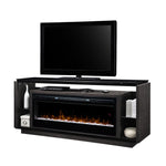 Dimplex David Electric Fireplace Media Console w/ Acrylic Ice in Smoke