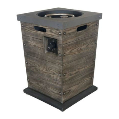 Design Specialties Cedar 19" Ridge Gas Fire Column FIRE PIT