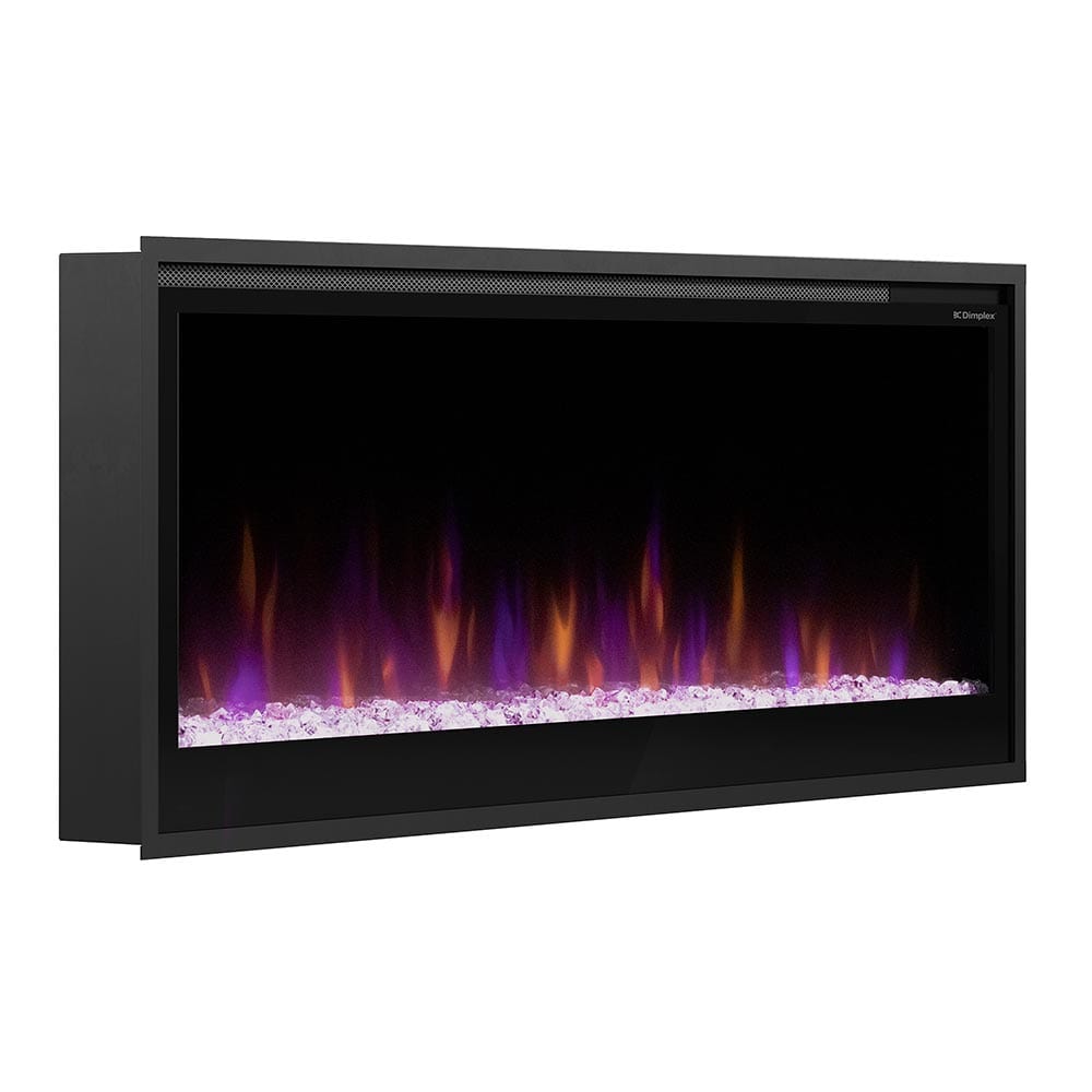 Dimplex 50-In Multi-Fire Slim Electric Fireplace FRONT AND SIDE VIEW