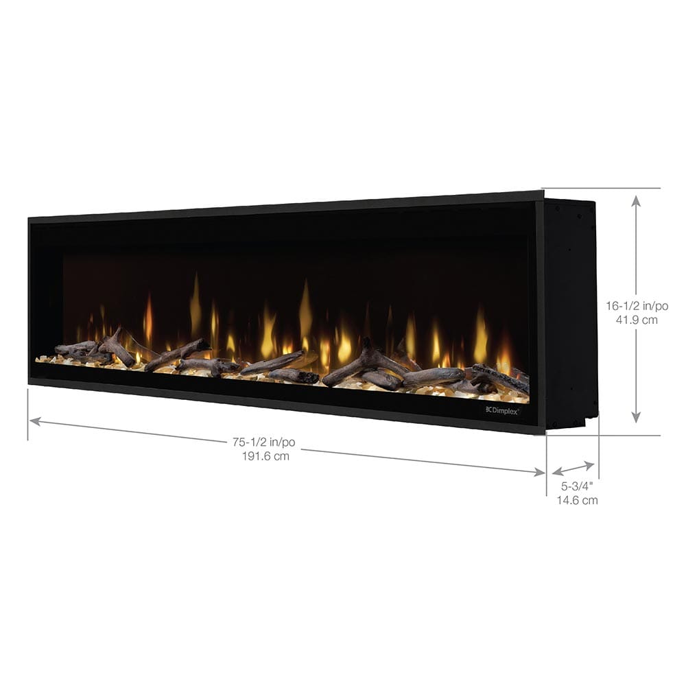 Dimplex Evolve 74-in Linear Electric Fireplace & Trim Kit WITH SIZES