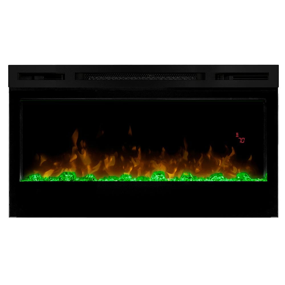 Dimplex Prism 34-In Electric Fireplace w/ Driftwood Log Set FRONT VIEW