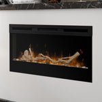 Dimplex Prism 34-In Electric Fireplace w/ Driftwood Log Set